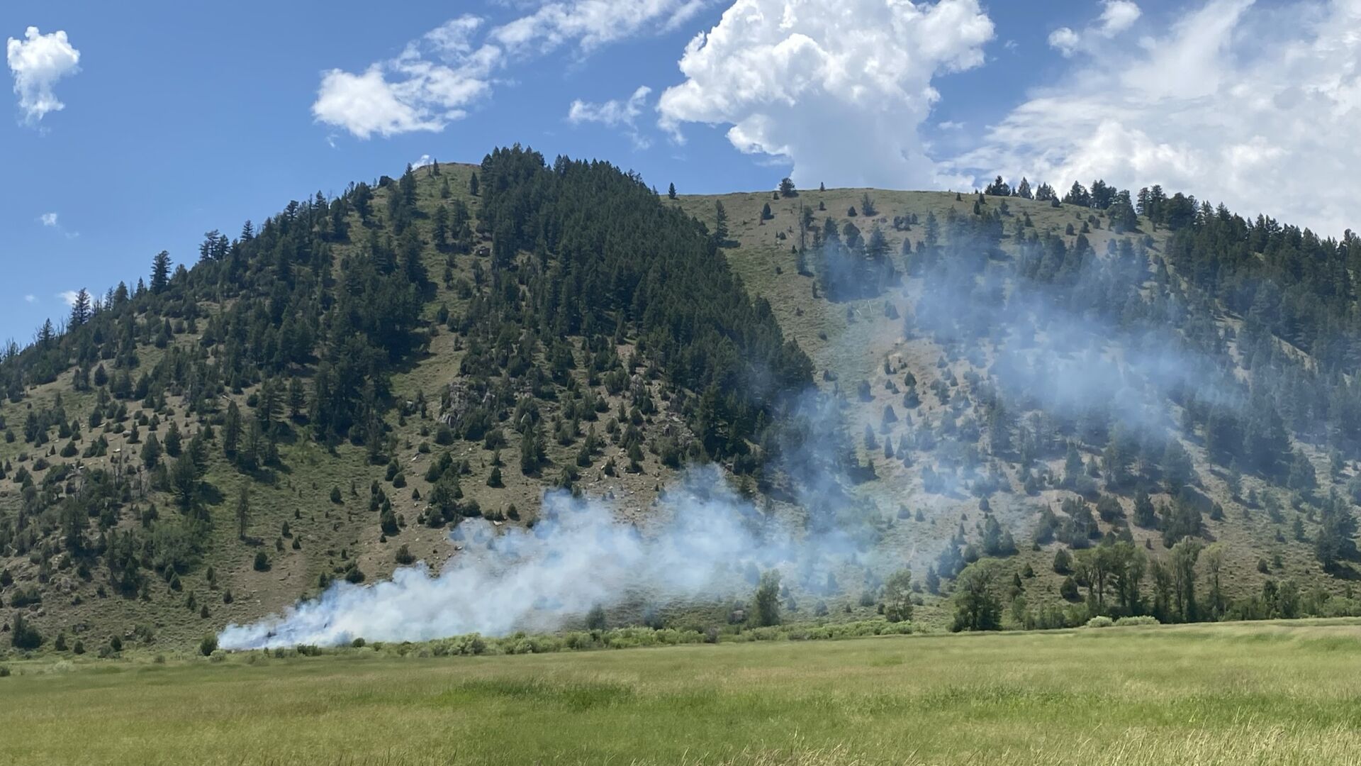 small fire
